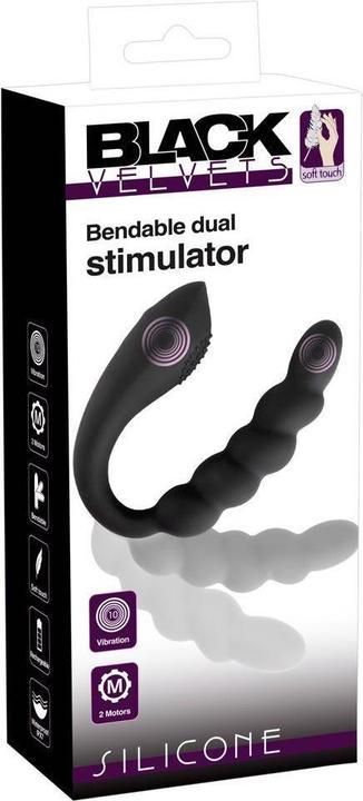 Actual product image Black Velvets Bendable dual stimulator