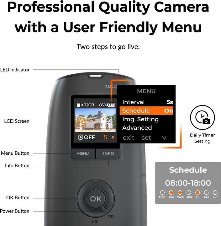 Actual product image Brinno Time-lapse camera BCC300-M