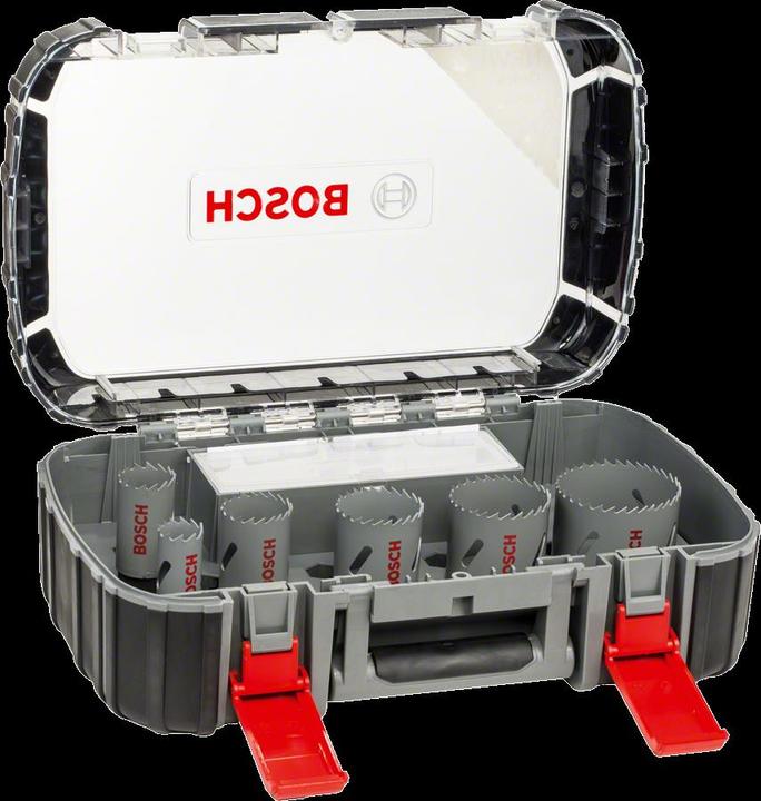 Immagine prodotto Bosch Professional Zubehör Set di seghe a tazza da 17 pezzi, HSS bimetallico, universale, 20-68/74 mm (20 mm, 22 mm, 25 mm, 32 mm, 35 mm, 40 mm, 44 mm, 76 mm, 60 mm, 68 mm, 51 mm)