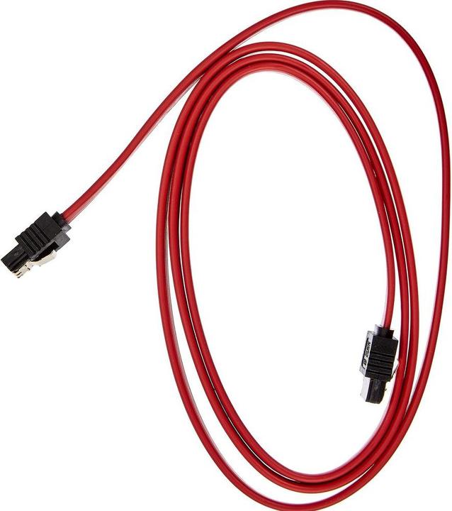 Produktbild Delock SATA3 Kabel: 1.0m, Metall Clip, rot (100 cm, SATA III)