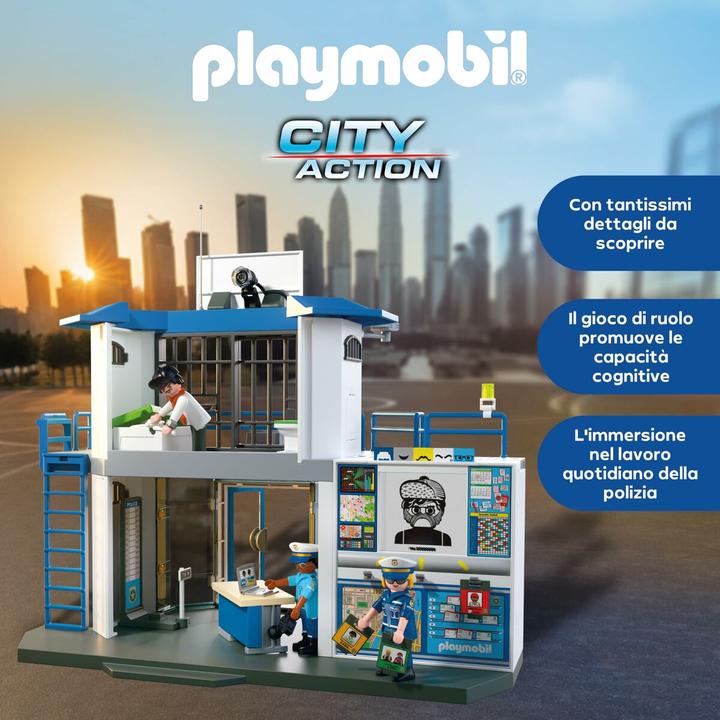 Actual product image Playmobil Police station with search room (71874, Playmobil City Action)