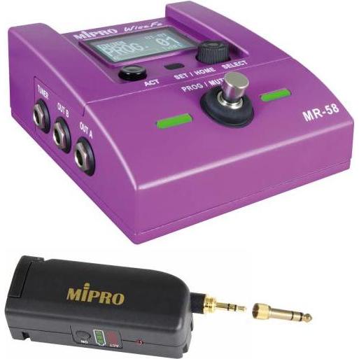 Thumbnail - Mipro MR-58 Empfänger-Pedal mit MT-58 Stecksender, Mikrofon Zubehör