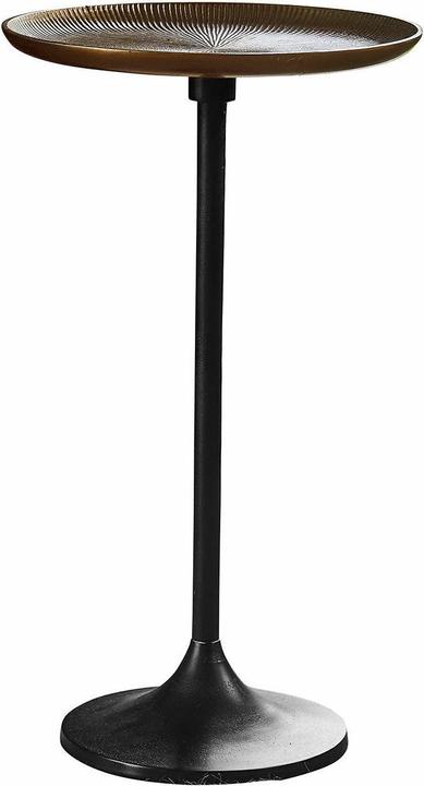 Image du produit Loberon Table d'appoint Elmsford noir antique/laiton (31 x 56 cm)