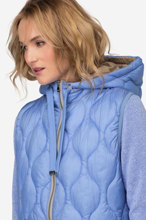 Produktbild Laurasøn Steppweste, wasserabweisend, Longform, Kapuze, 2-Wege-Zipper, Saum-Zipper (M)