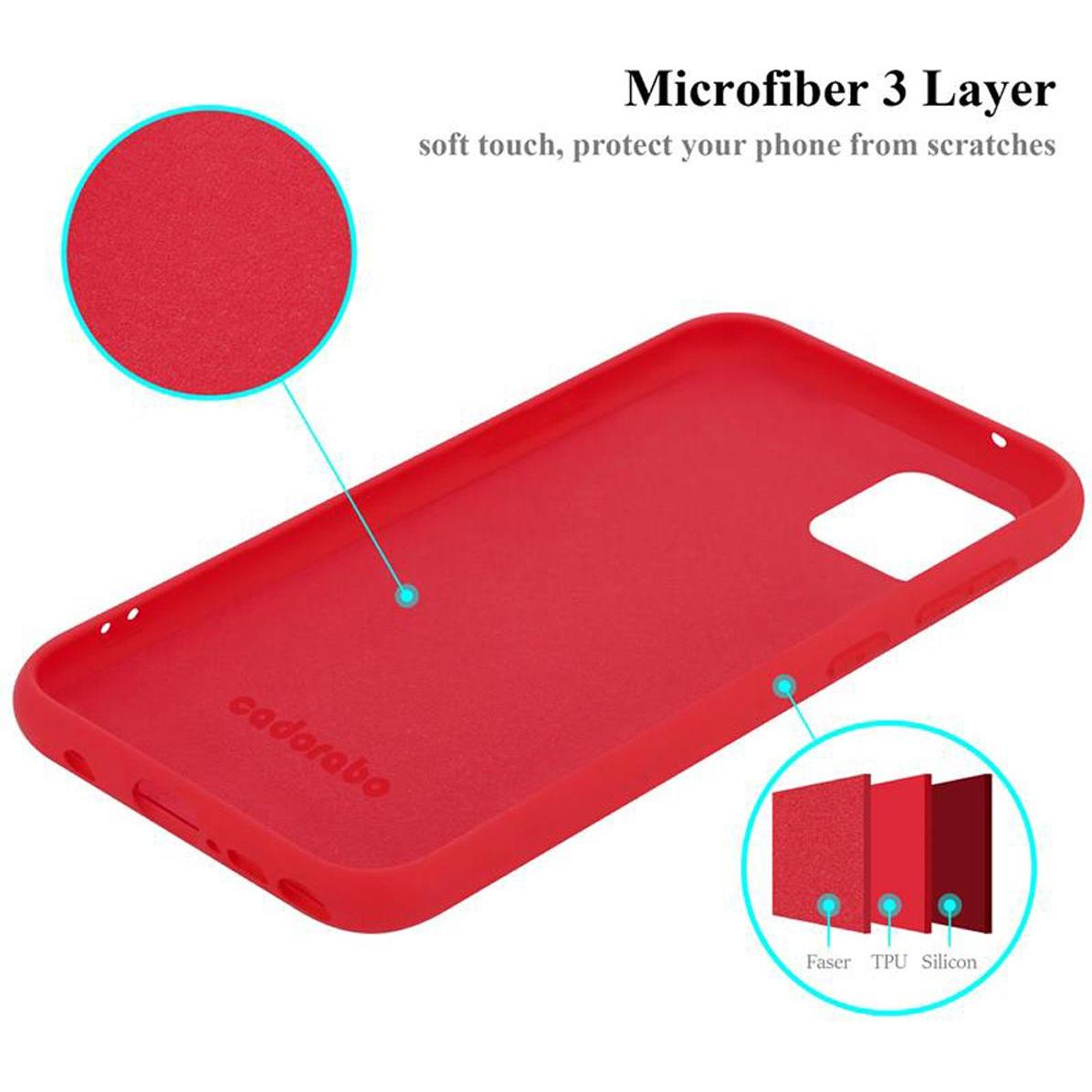 Thumbnail - Cadorabo TPU Liquid Silicone Case Cover (Samsung Galaxy A81), Smartphone Hülle, Rot