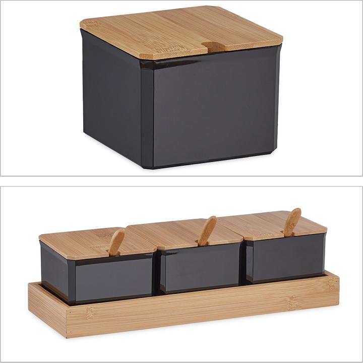 Image du produit Relaxdays Set de récipients à épices