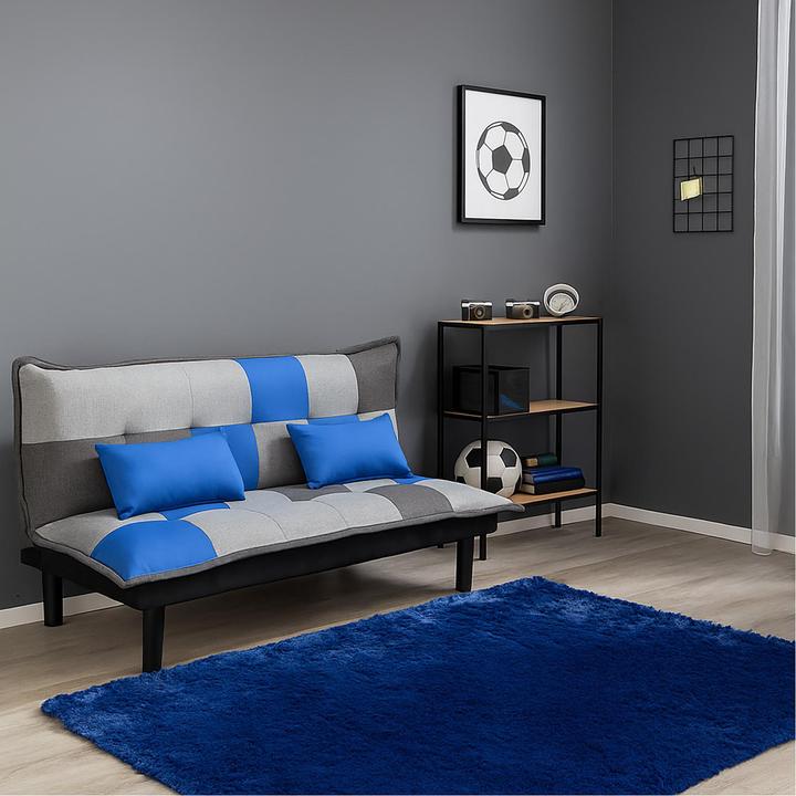 Produktbild HTI-Living Couch Karo mit Schlaffunktion Blau