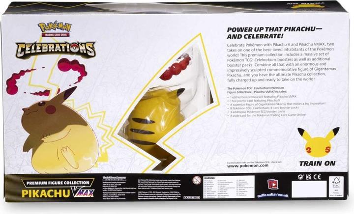Actual product image Pokémon Celebrations Pikachu Vmax Premium Figure Collection (English, Box Set & Collection)