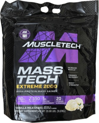 Actual product image Muscle Tech MuscleTech Mass Tech Extreme 2000 (Vanilla Milkshake, 1 pcs., 2720 g)