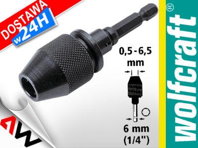 Immagine prodotto wolfcraft 1 mandrino per trapano da 6,5 mm con gambo da 6 kt. gambo