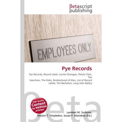 Pye Records, Fachbücher