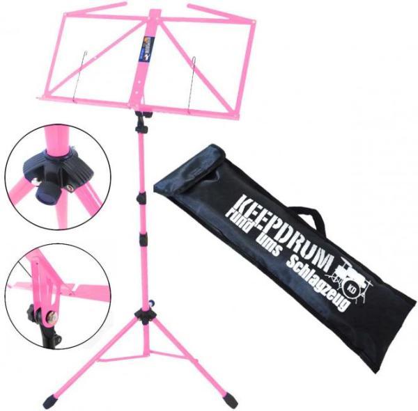 Produktbild keepdrum MUS3PK Notenpult Pink mit 2 Magnete Pink