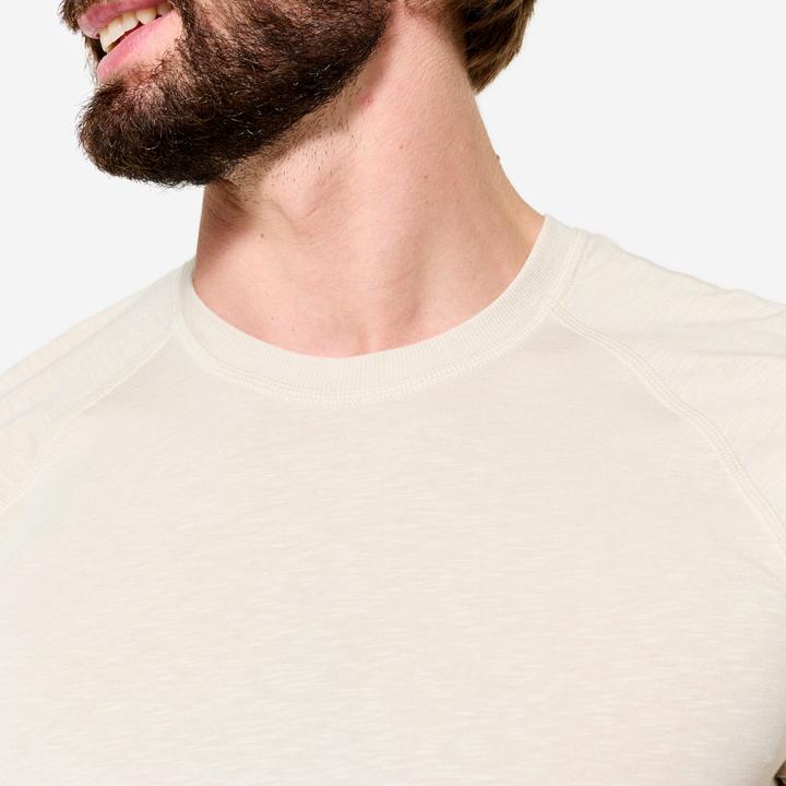 Produktbild Kimjaly Yoga T-Shirt Herren weich - leinenbeige (XXL)