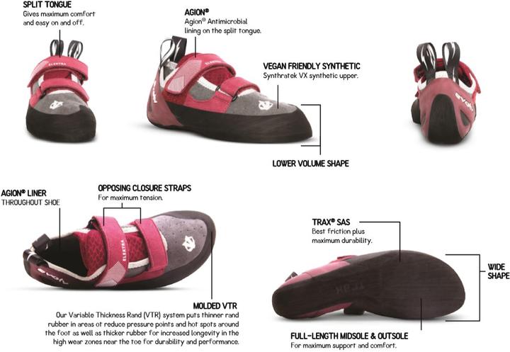 Immagine prodotto Evolv Scarpe da arrampicata Elektra (34.5)