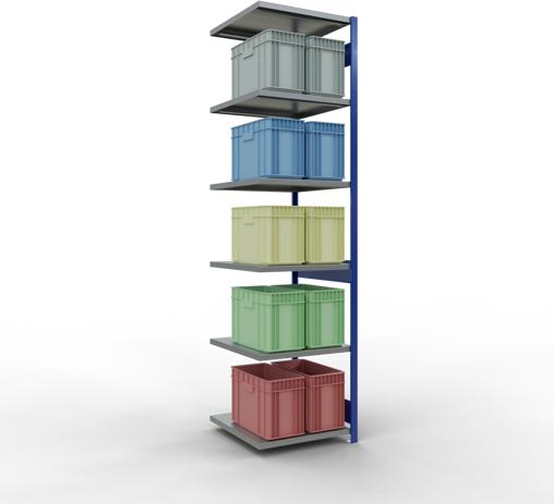 Actual product image Schulte Lagertechnik MULTIplus250 boltless add-on bay system with length bolts