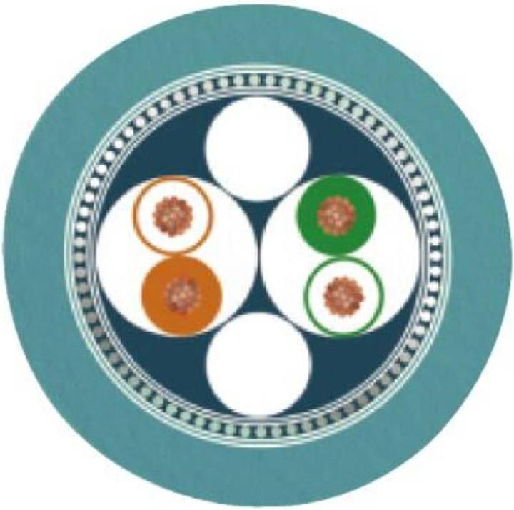 Actual product image Phoenix Contact 1408934 Cable Interface / Gender Adapter Blue (SF/UTP, CAT5e, 2 m)