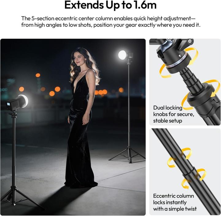 Produktbild Ulanzi MT93 Auto Open Tripod with Uka (Metall)