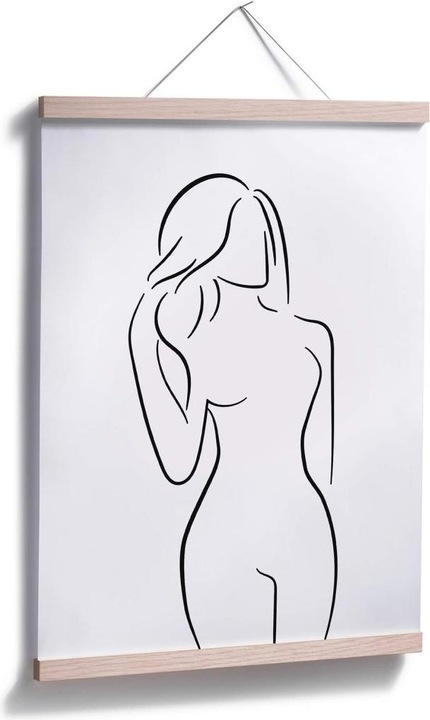 Produktbild Trenddeko Lineart - Weibliche Kurven (30 x 40 cm)