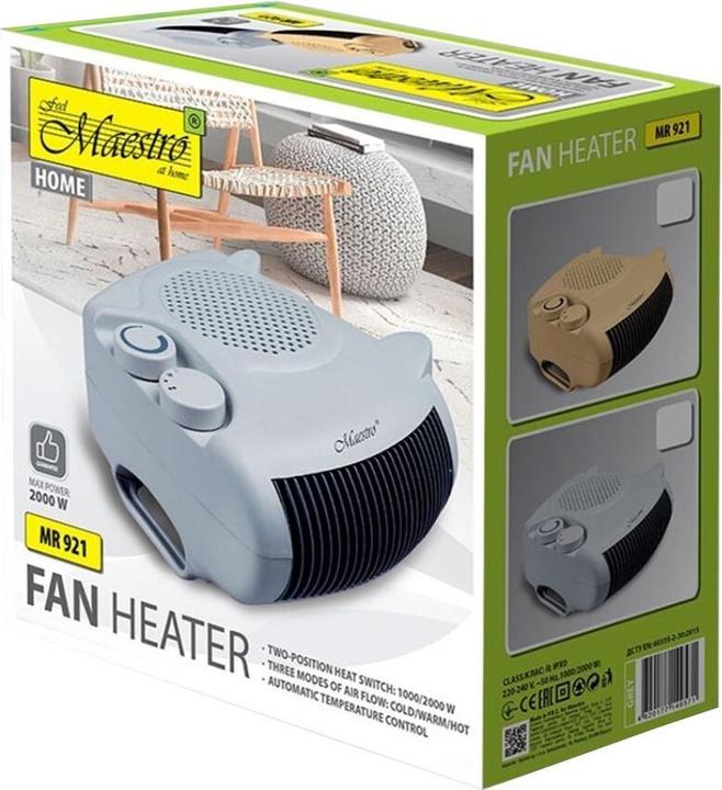 Actual product image Maestro Termowentylator MR-921-GREY (2000 W)