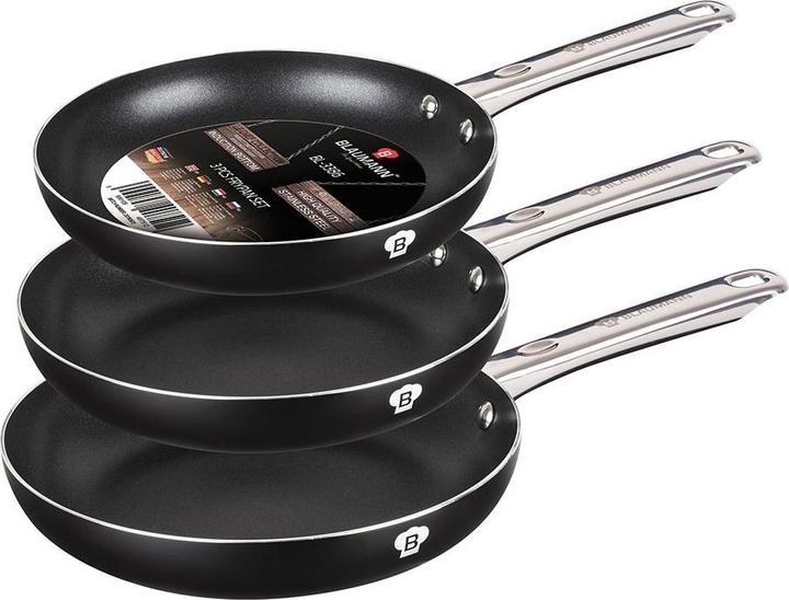 Produktbild Blaumann Bratpfannen Set Ø 20/24/28cm Platinum Collection (26 cm, Pfannenset + Topfset, Aluminiumguss)