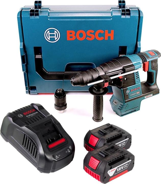 Image du produit Bosch Professional Bosch GBH 18V-26 F Perforateur sans fil 18V 2.6J SDS plus sans balais + 2x Batteries 3.0Ah + 1x Char (Fonctionnement sur batterie)