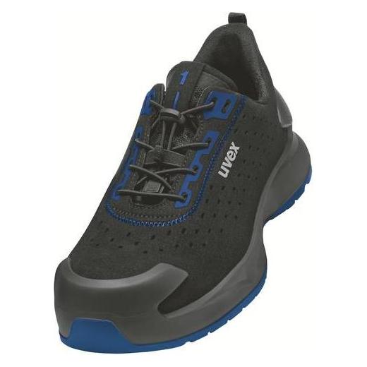 Uvex, Werkschoenen, 1 X-craft Lage Schoenen S1 68137 Zwart, Blauw Wijdte 10 Maat 47 (S1, 47)