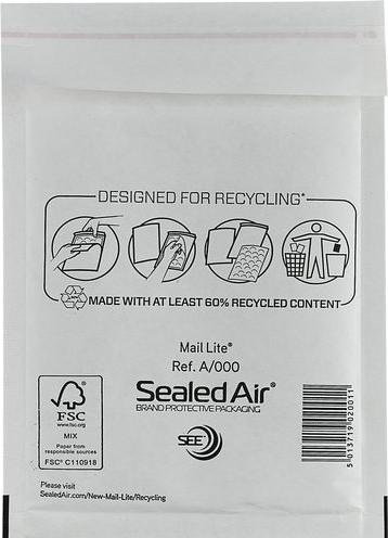 Produktbild Sealed Air Luftpolster-Versandtaschen A/000 ohne Fenster Weiss (100 x)