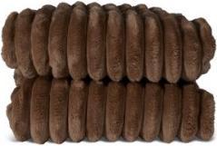 Sagaform Esther fleece plaid (6) Dark brown (130 x 170 cm)