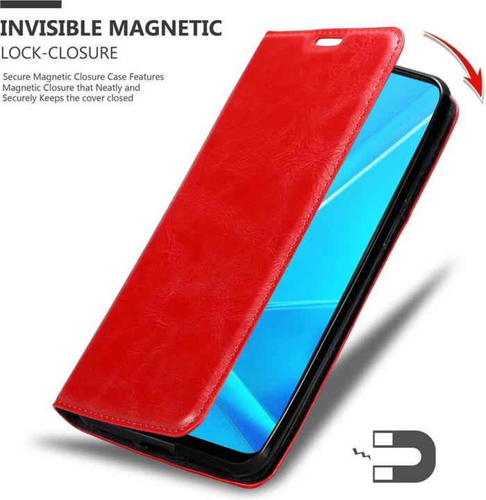 Actual product image Cadorabo Book Invisible Magnet Cover (Oppo A92)