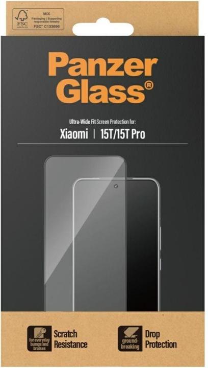 Produktbild PanzerGlass Ultra-Wide Fit (1 Stk., Xiaomi 15T, Xiaomi 15T Pro)