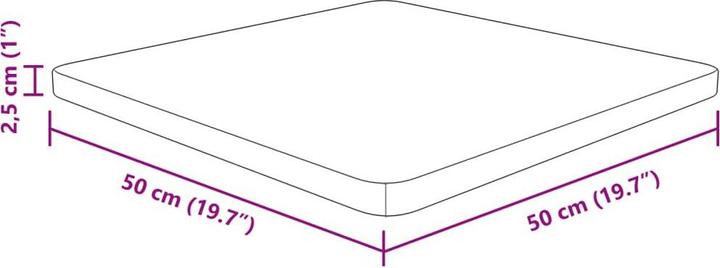 Actual product image VidaXL Isabel (50 x 50 x 2.5 cm)