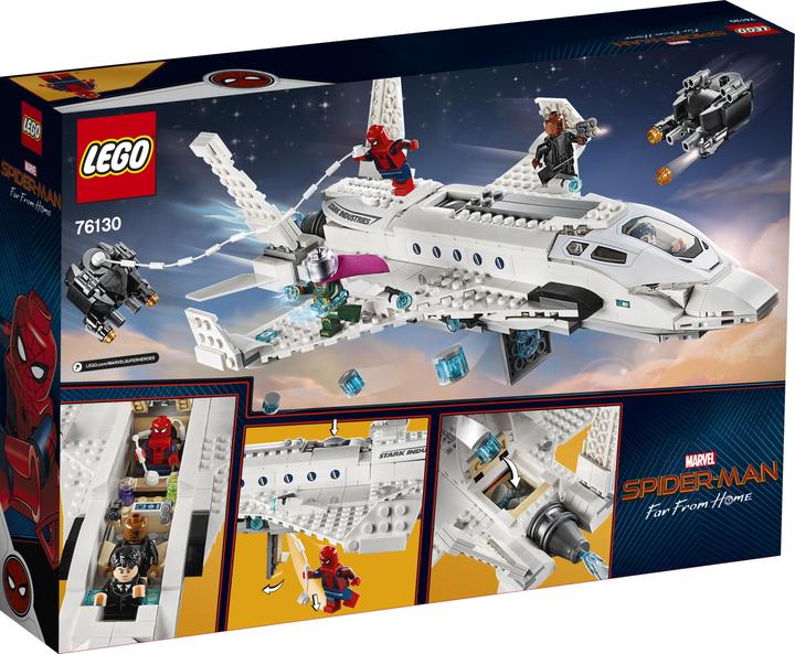 Actual product image LEGO Stark's jet and the drone attack (76130, LEGO Marvel)