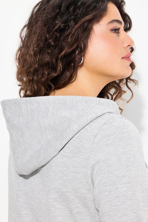 Produktbild Ulla Popken Sweatkleid, Kapuze, A-Linie, V-Ausschnitt, Langarm (50, 52)
