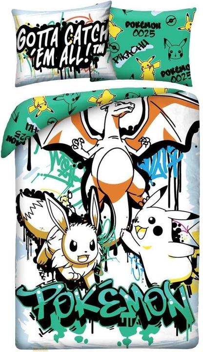 Actual product image Halantex Pokémon parure de lit Ver. 18 140 x 200 cm / 70 x 90 cm (140 x 200 cm, 70 x 90 cm)