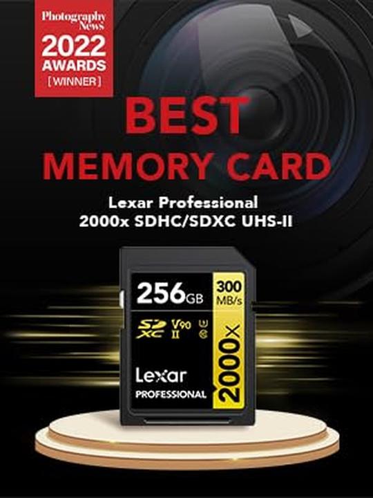 Produktbild Lexar Professionelle SD-Karte mit UHS-II-Technologie für hochauflösende Videoaufnahmen (256 GB, SD, UHS-II)