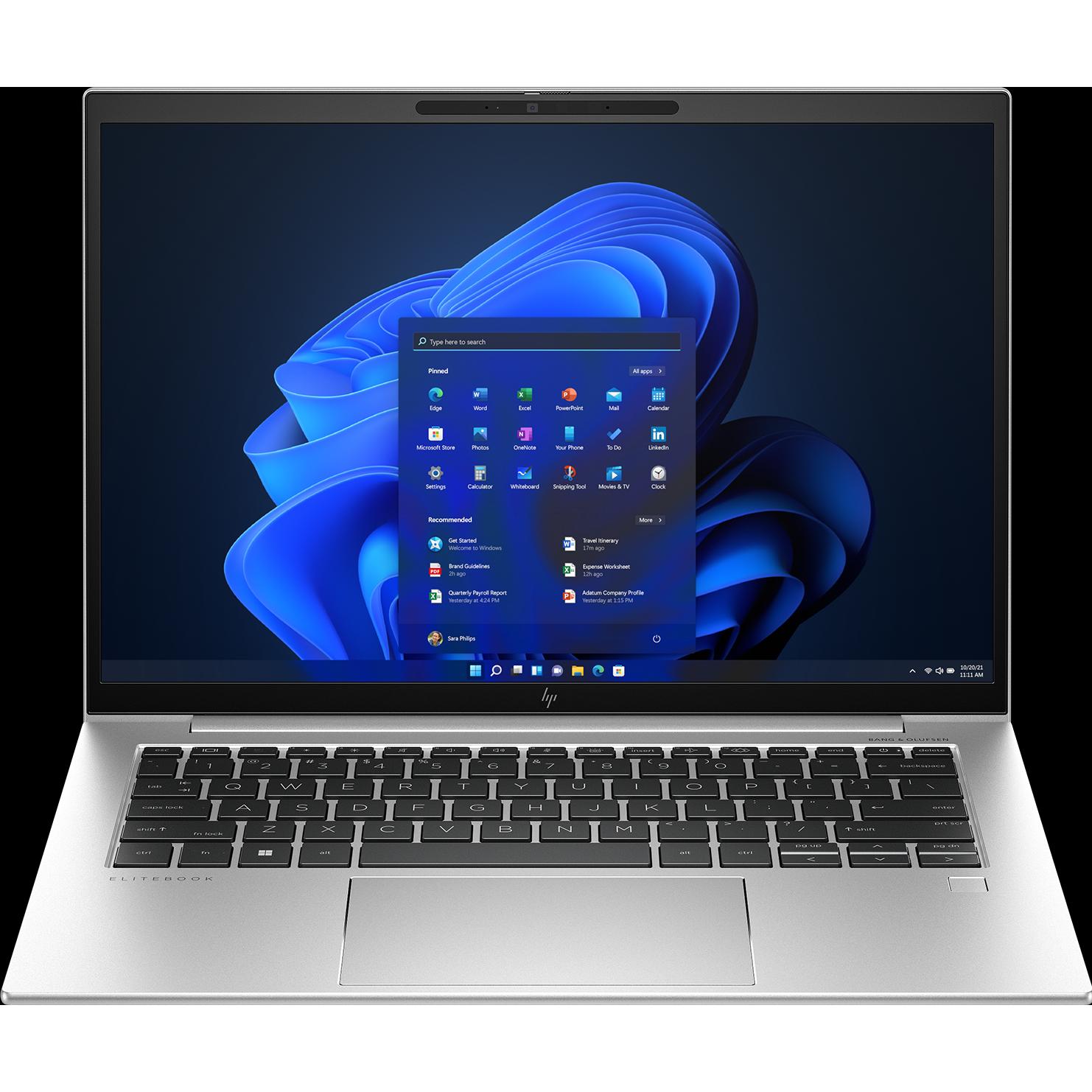 HP EliteBook 845 G10 (14", AMD Ryzen 7 7840U, 32 GB, 1000 GB, DE), Notebook, Grau