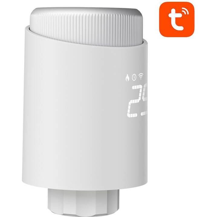 Avatto Smart Thermostat Radiator Valve TRV10 Zigbee Tuya, Thermostat, Weiss
