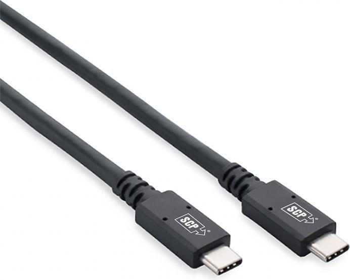 Produktbild SCP USBC32-2M Type-C Male/Male, 20Gbps USB 3.2 Gen 2 Superspeed+, Passive Copper, Power 5A/20V/100W (1 m, USB 3.2 Gen 2)