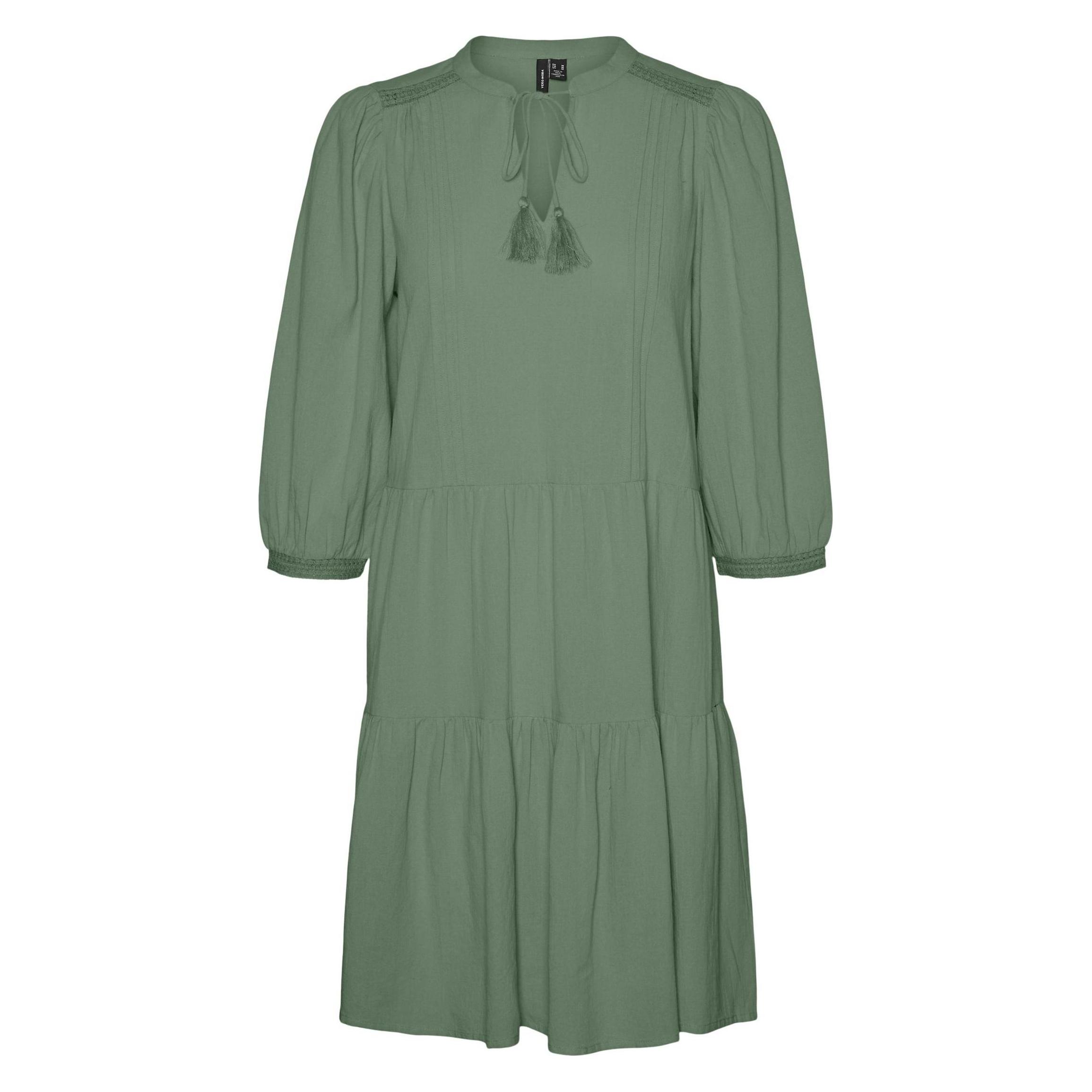 Vero Moda, Damen, Kleider, Vmpretty 3/4 Tunic Noos Tunika-Oberteil, Grün, (Xs)
