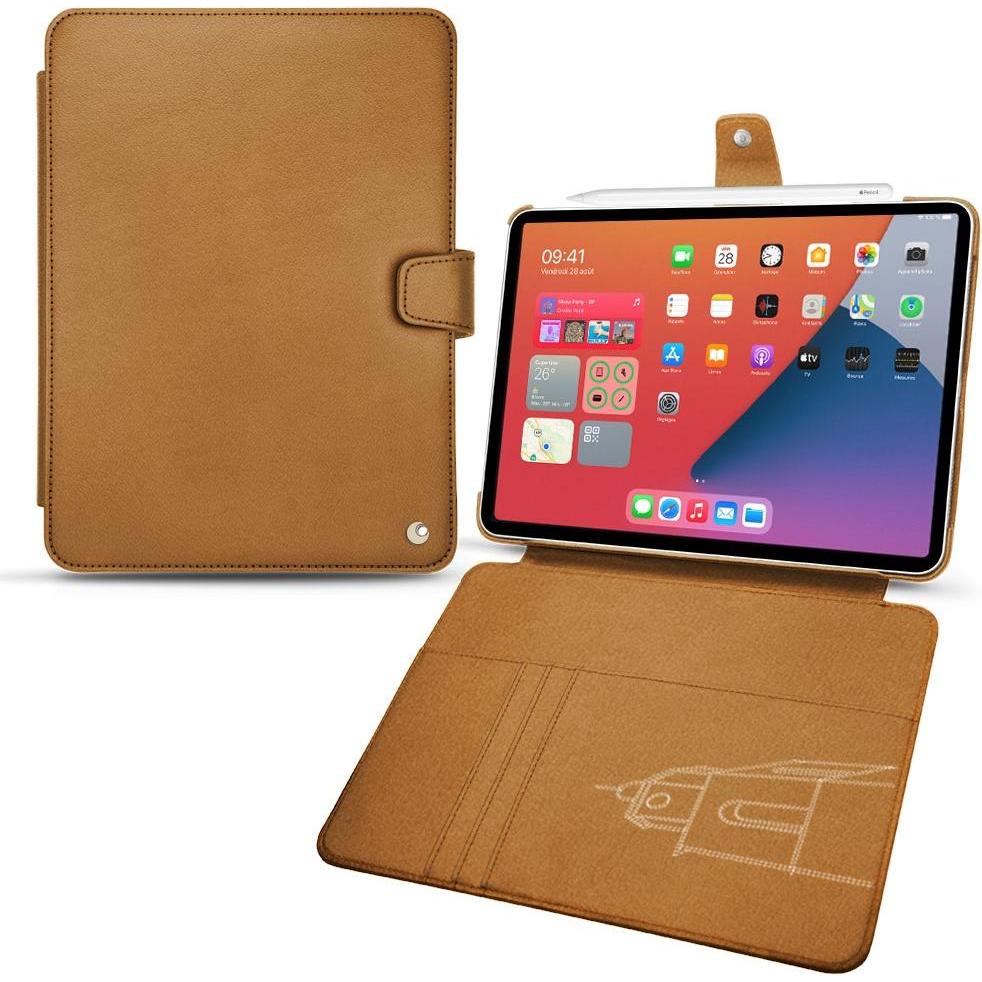 Noreve Lederschutzhülle Wallet (iPad mini 6), Tablet Hülle, Braun