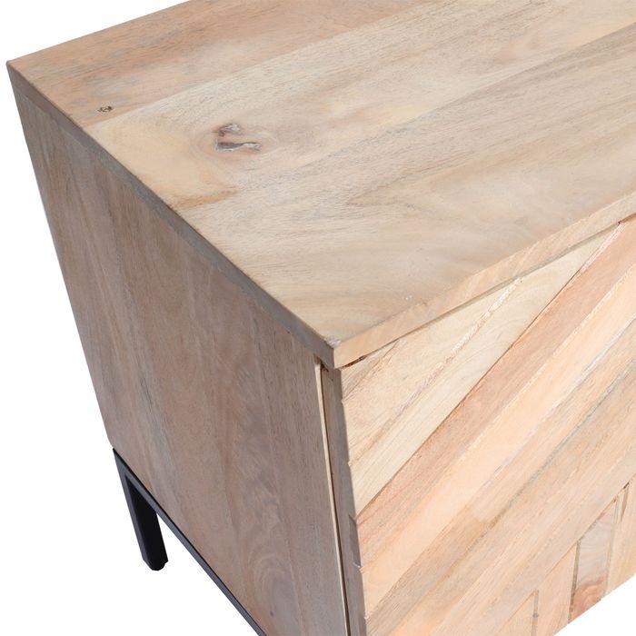 Produktbild Mendler TV-Rack HWC-L95, Massiv-Holz Mango 56x145x43cm, natur