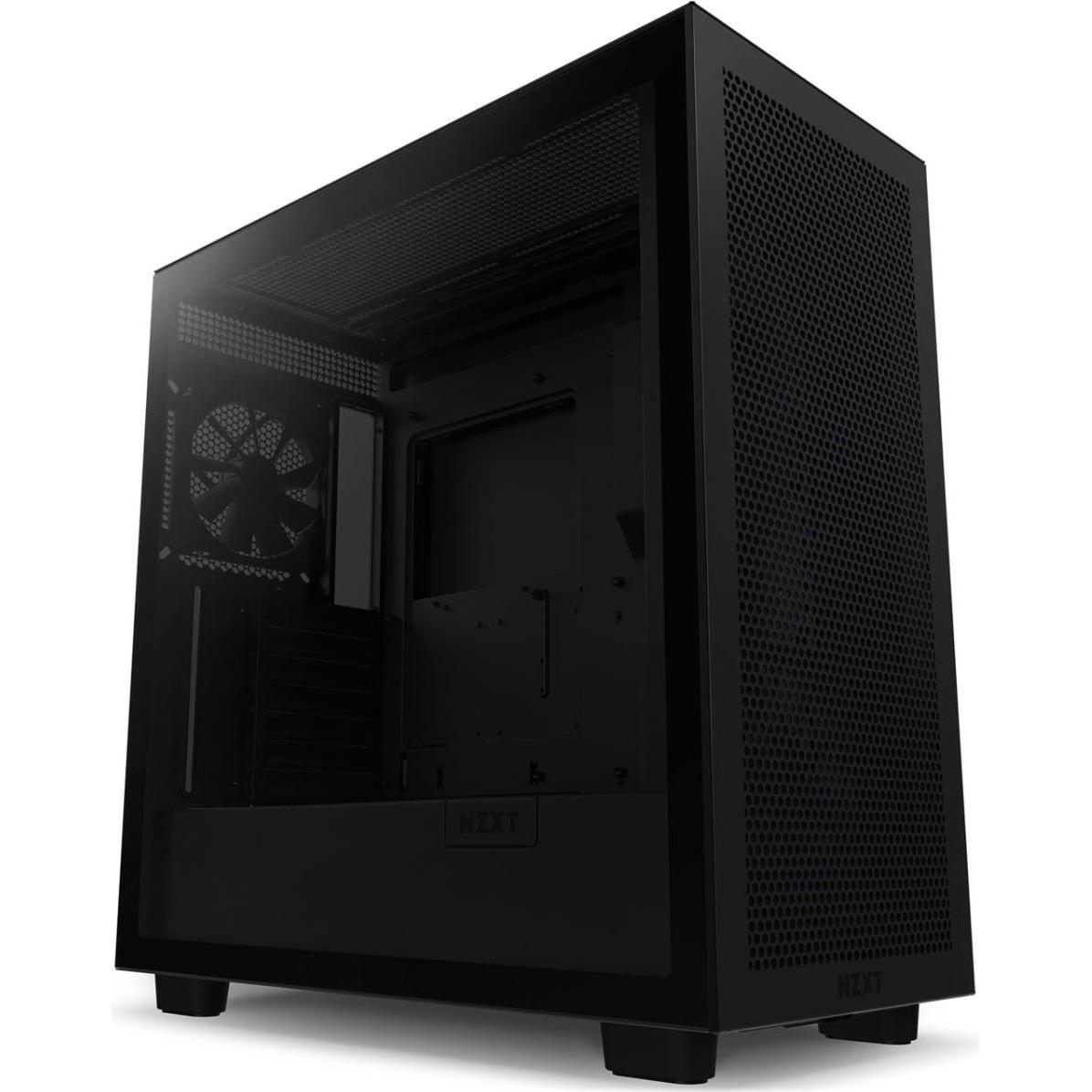 NZXT H7 Flow (ATX, mATX, E-ATX, Mini-ATX), PC Gehäuse, Schwarz