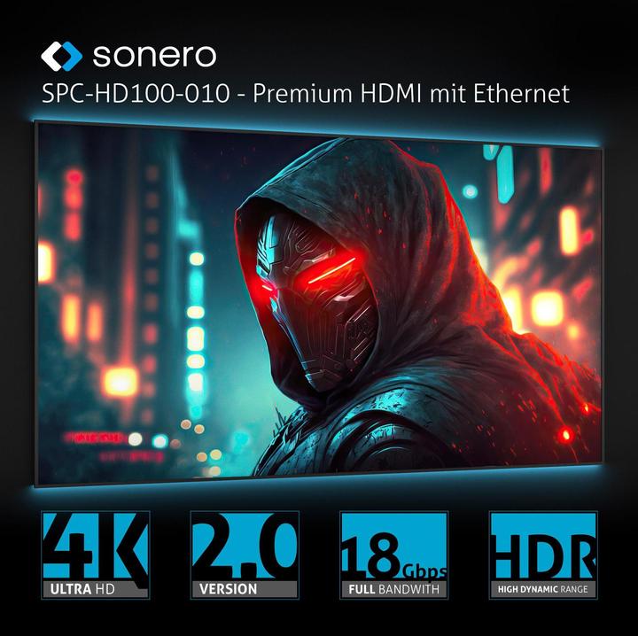 Actual product image Sonero HDMI – HDMI (1 m, HDMI)