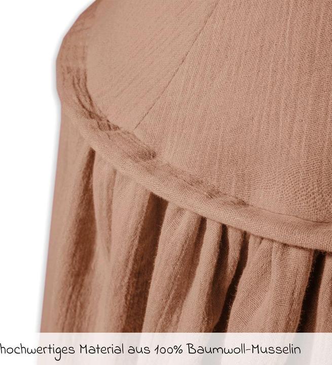 Actual product image Julius Zöllner Canopy made of cotton muslin, dune