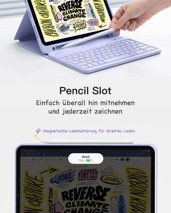 Produktbild Inateck Keyboard iPad 04002 purple (KB04002 purple) (DE)