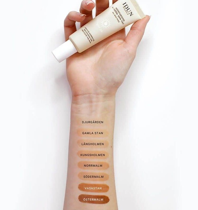 Produktbild IDUN Minerals Minerals Moisturizing Skin Tint SPF 30 Södermalm Tan Creme (Sonnencreme Gesicht, SPF 30, 27 ml)