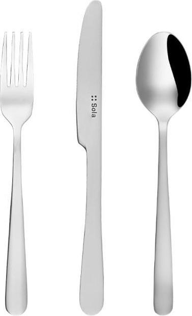 Sola Besteck-Set Basic Alpha, 3-teilig, poliert (3 pz., Set di posate)