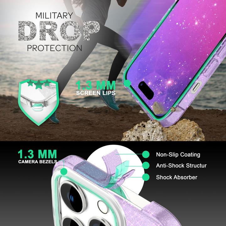 Actual product image Nalia Glitter cover (Apple iPhone 14 Pro Max)