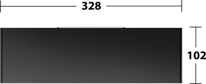 Image du produit Keuco Aveno Tablette de douche, set de fixation par collage inclus, noir mat