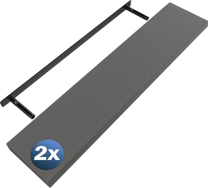 Actual product image Casaria 2x Floating Shelves (110cm)